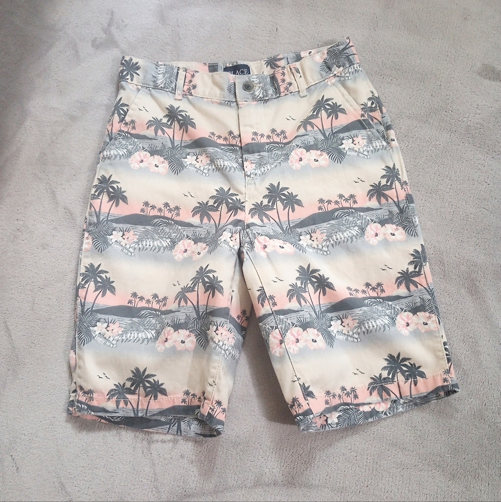 Boys NWT Children's Place Tropical Print Shorts 12